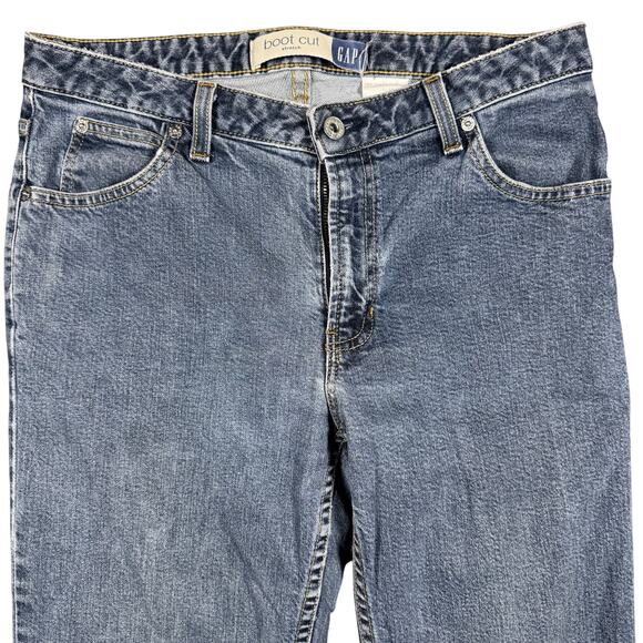 Vintage Gap Women’s Y2K Bootcut Stretch Mid-Rise Jeans – Medium Wash - 10 Long - Picture 3 of 10
